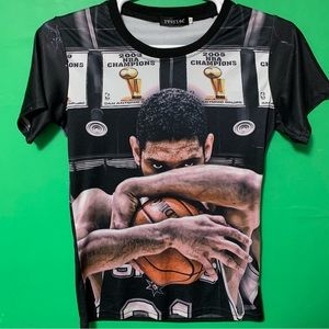 All over print Tim Duncan / San Antonio Spurs Basketall T-Shirt